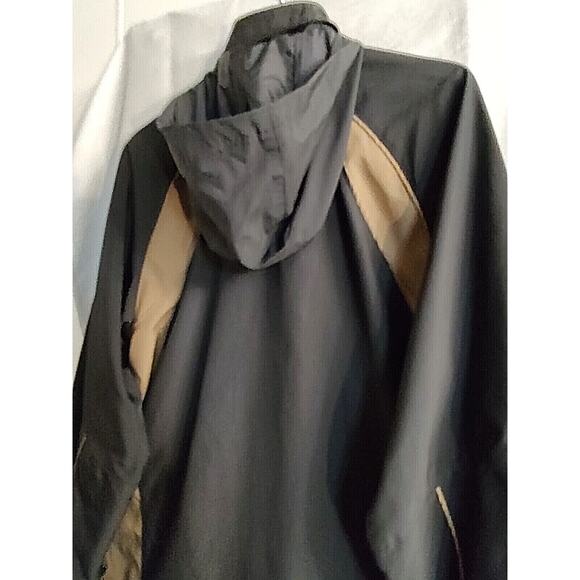 Nike black and brown Men's windbreaker full zipper Jacket size medium - Picture 3 of 10